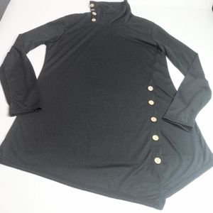 NWOT Women Black Top Size Large